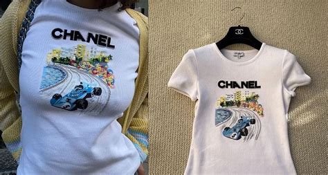 chanel f1 shirt dupe|chanel f1 tees price.